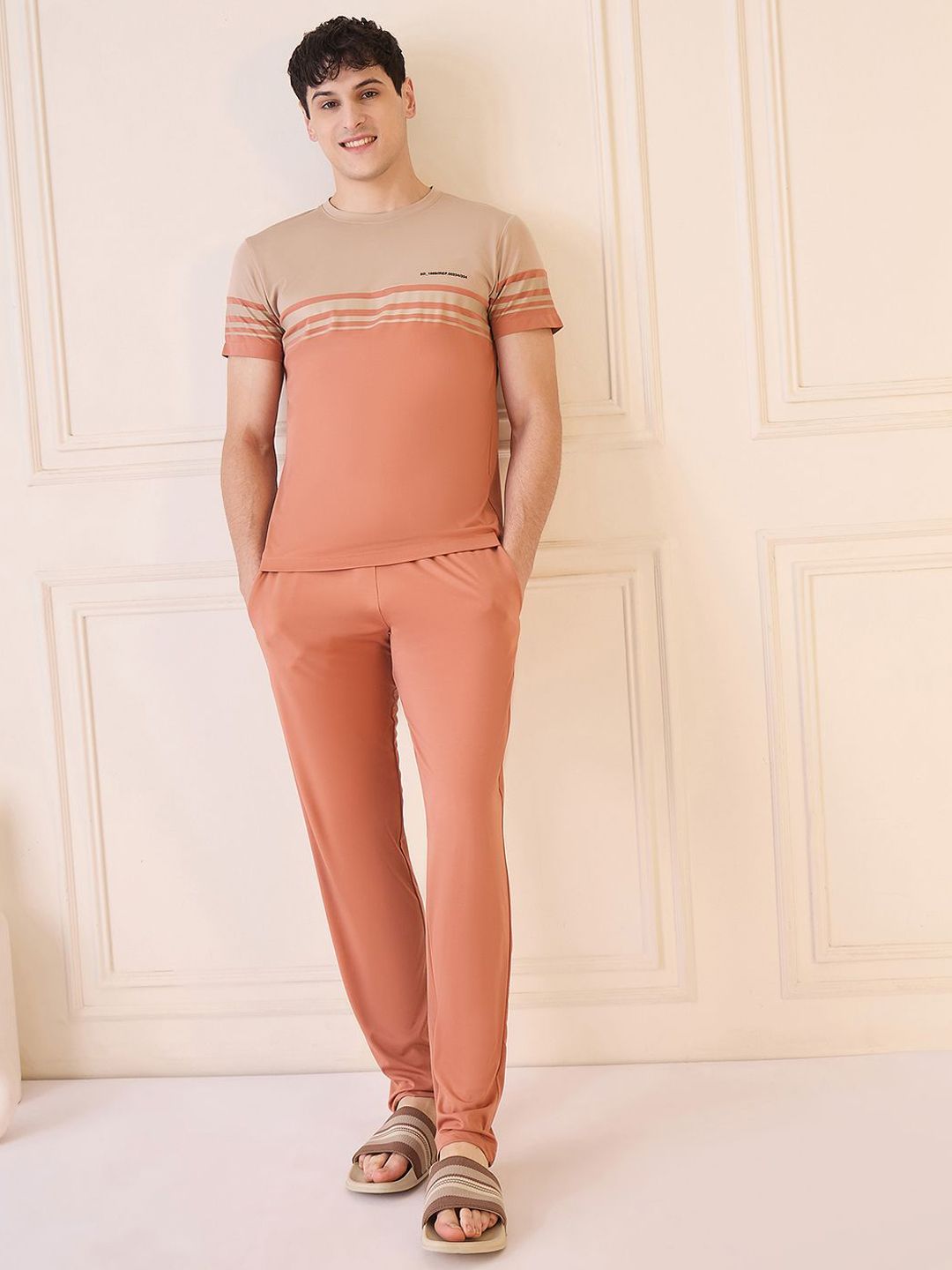 Sweet Dreams Men Colourblocked Night suit-picture-46