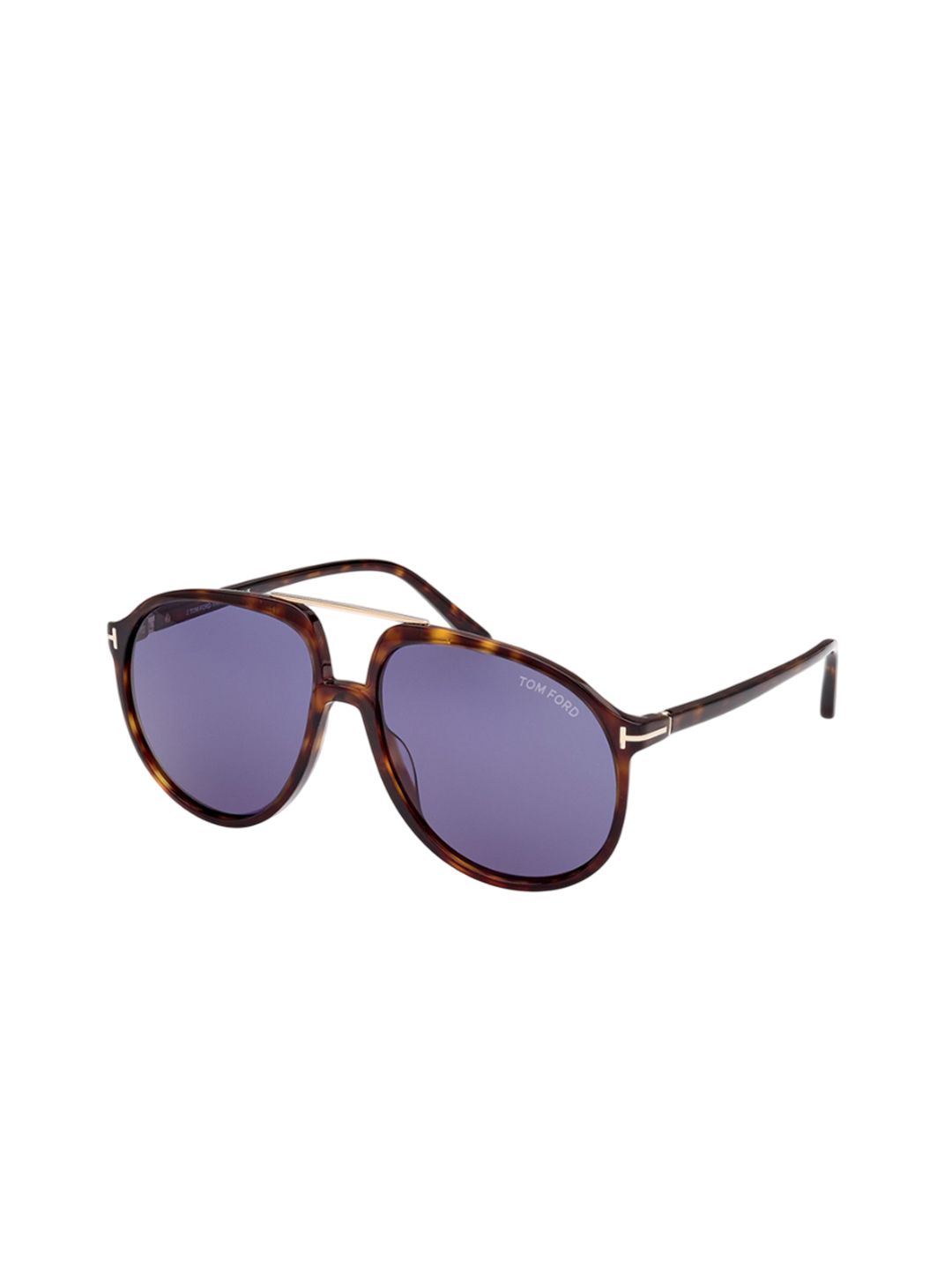 Tom Ford Men Brown Aviator Sunglasses with UV Protected Lens-image-39