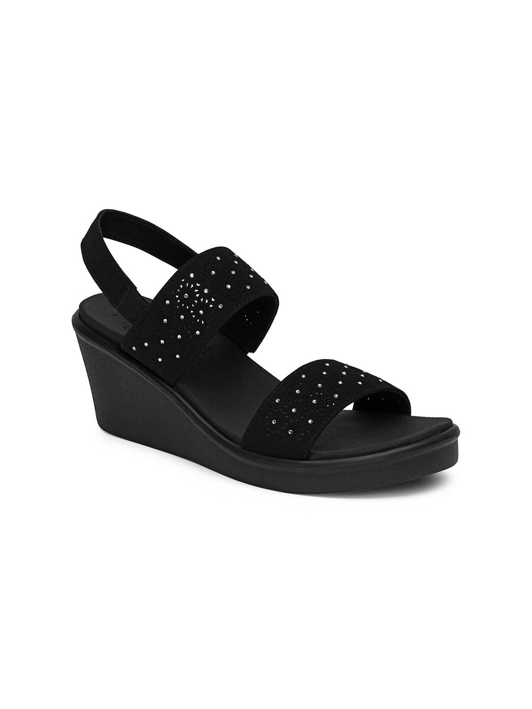 Skechers Women Embellished Party Wedge Sandals-picture-42
