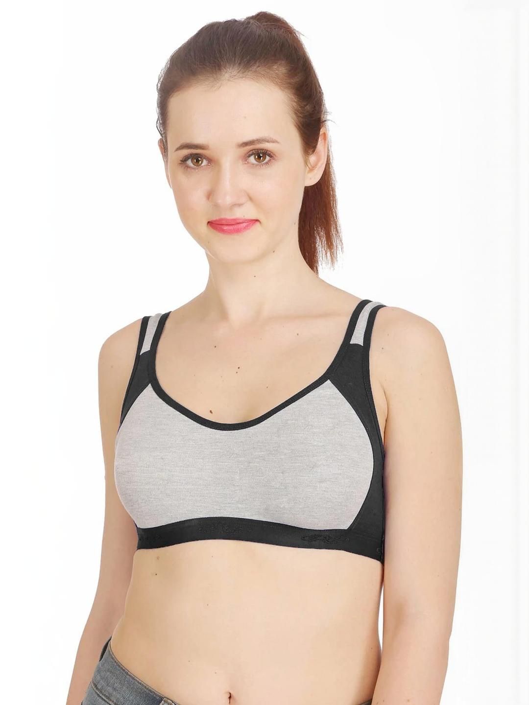 Samvar Black Cotton Non-Wired Non Padded Minimizer Bra-picture-10