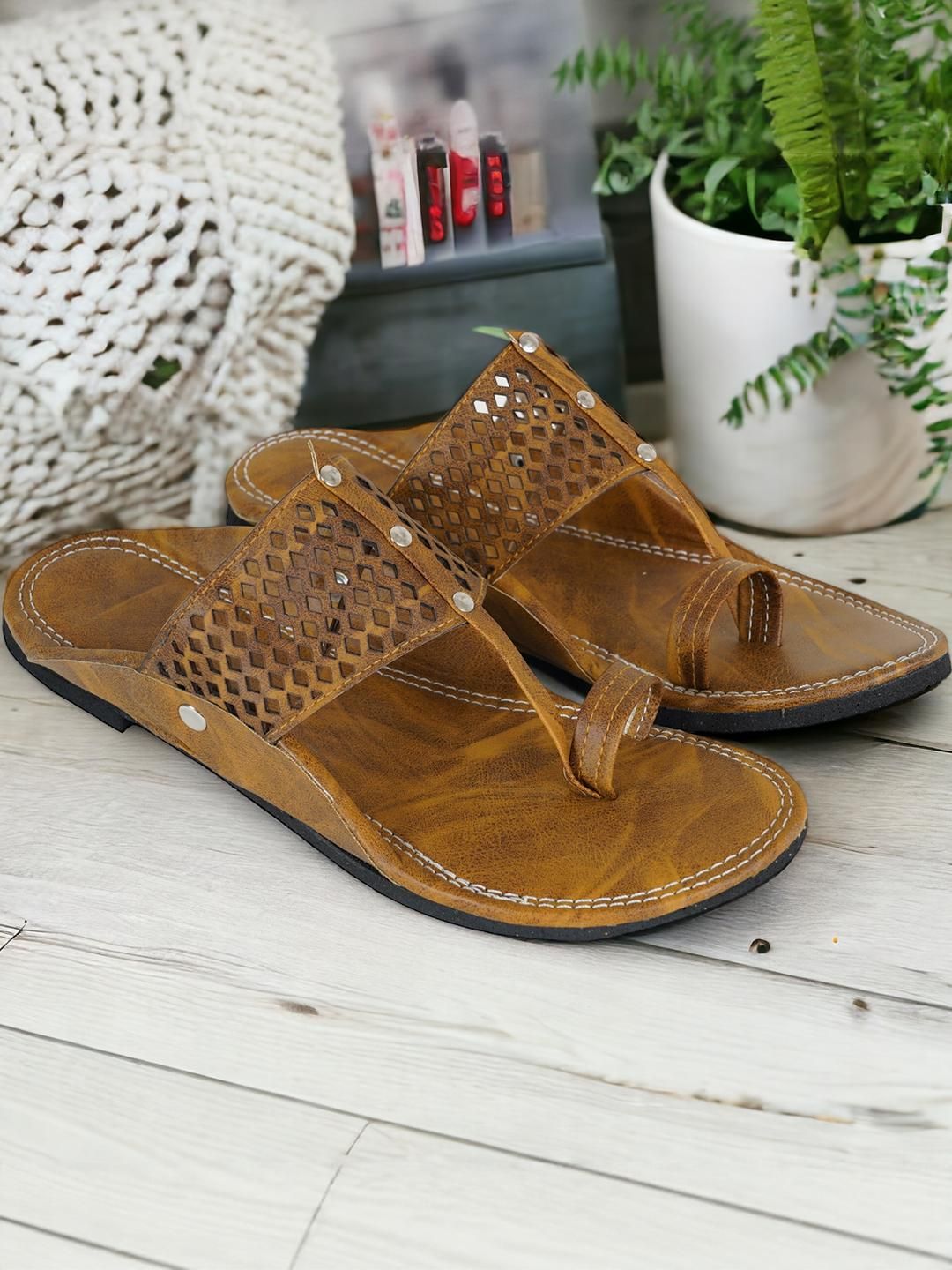 DFR Men Synthetic Brown Comfort Sandals-image-7
