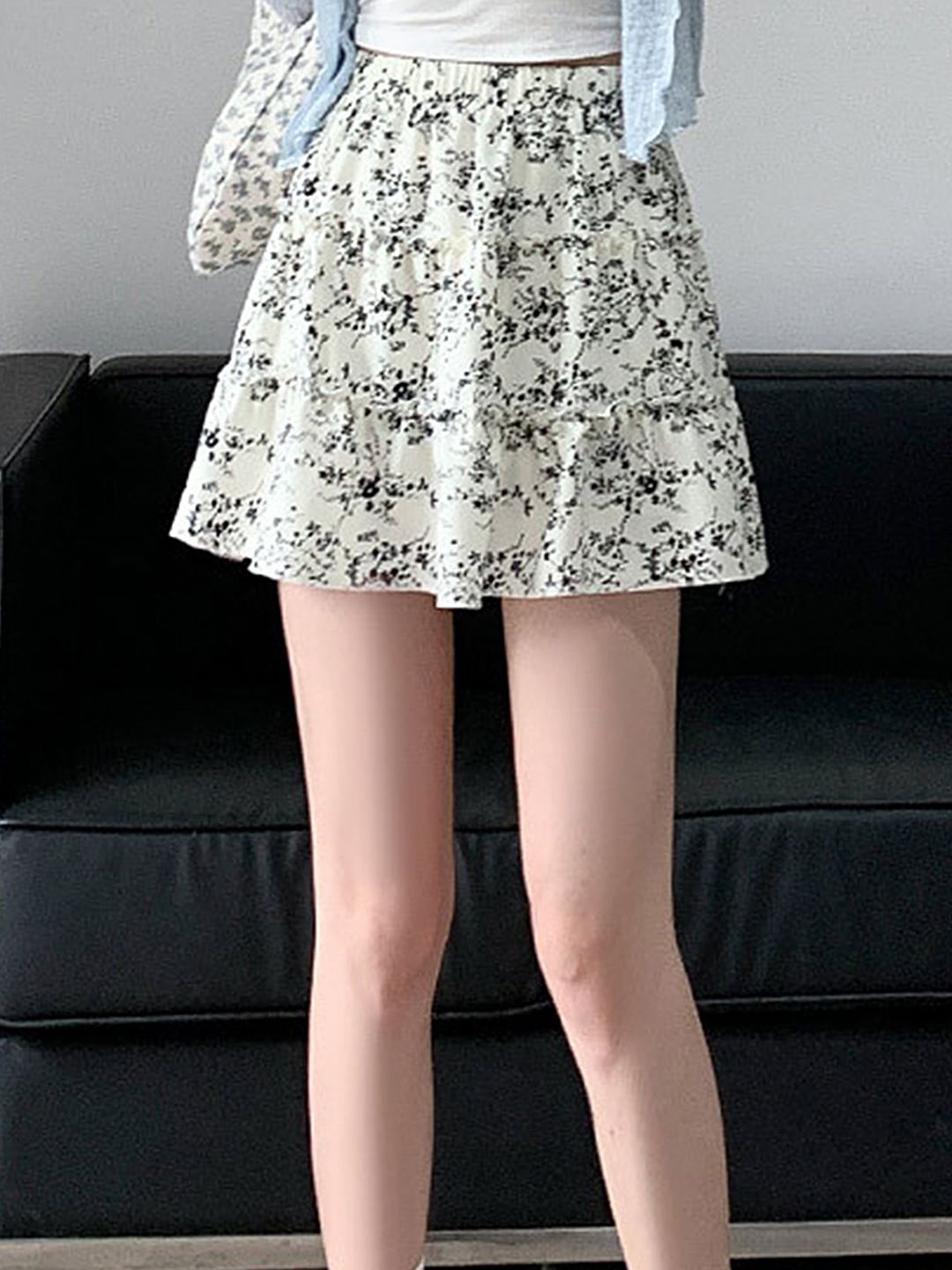 LULU & SKY Printed Mini Flared Skirts-picture-40