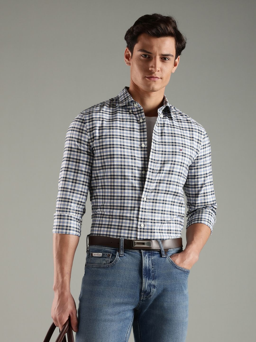 Striped Slim Fit Cotton Shirt