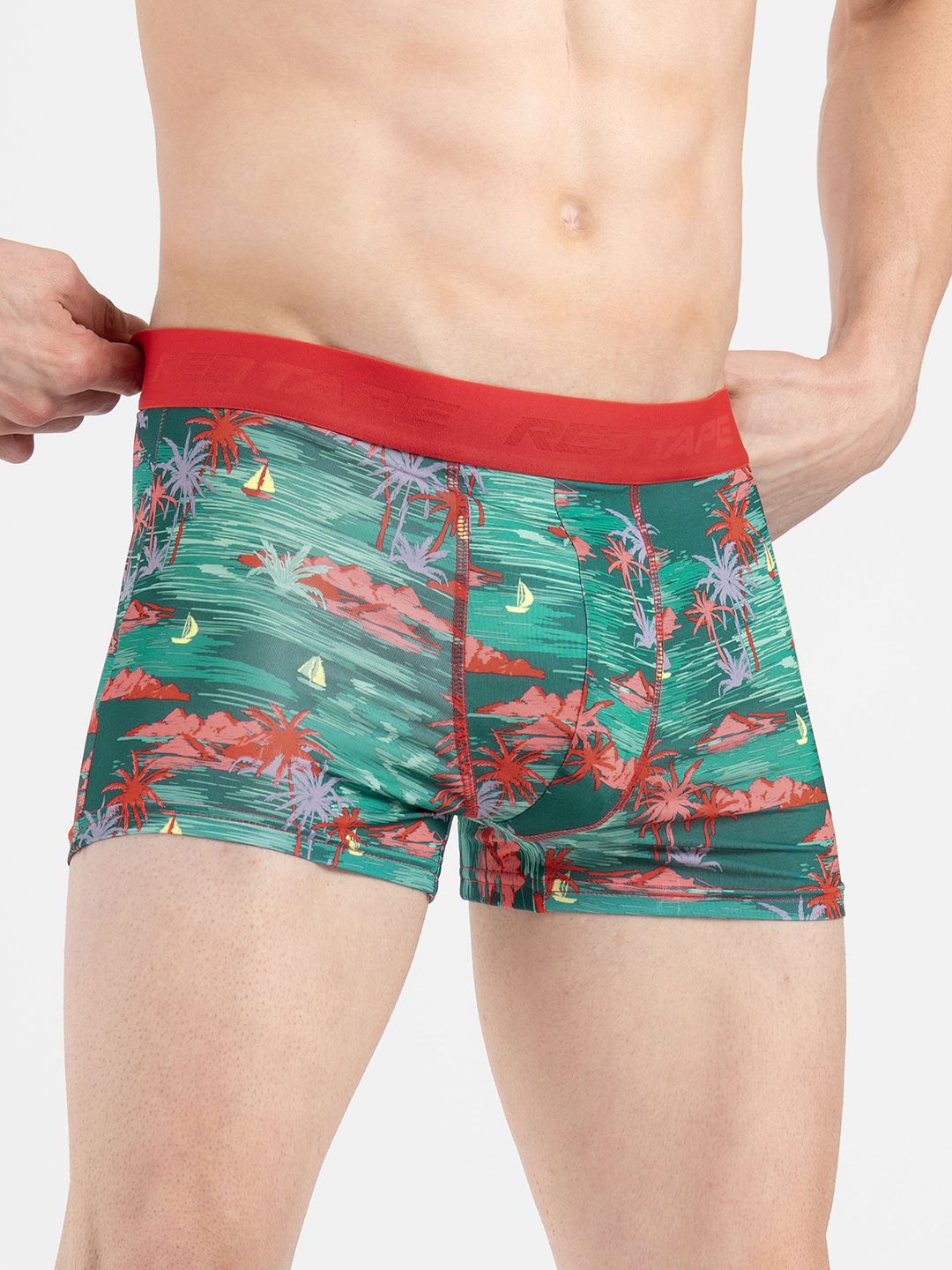 Red Tape Printed Woven Trunk-RUT0072M-S-picture-20