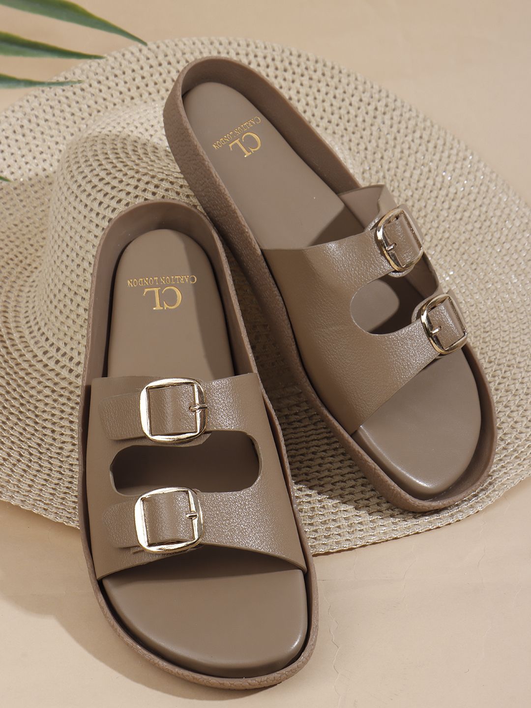 Carlton London Women Open Toe Flats with Buckles-picture-19