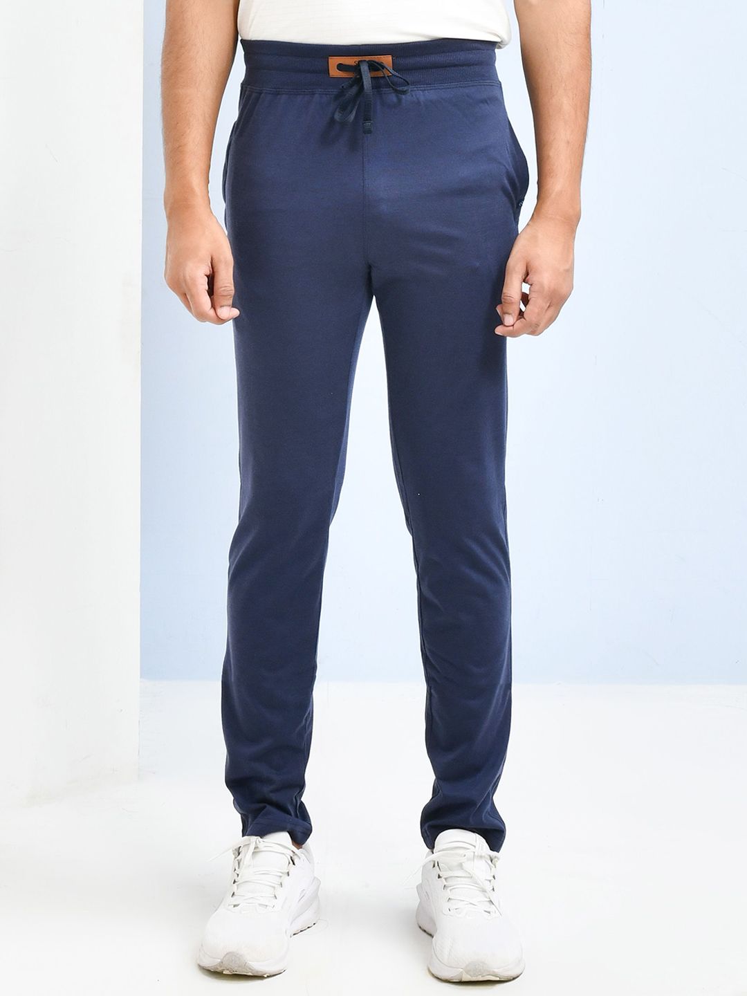 SKYKNIT Men Slim-Fit Mid-Rise Track Pants-picture-29