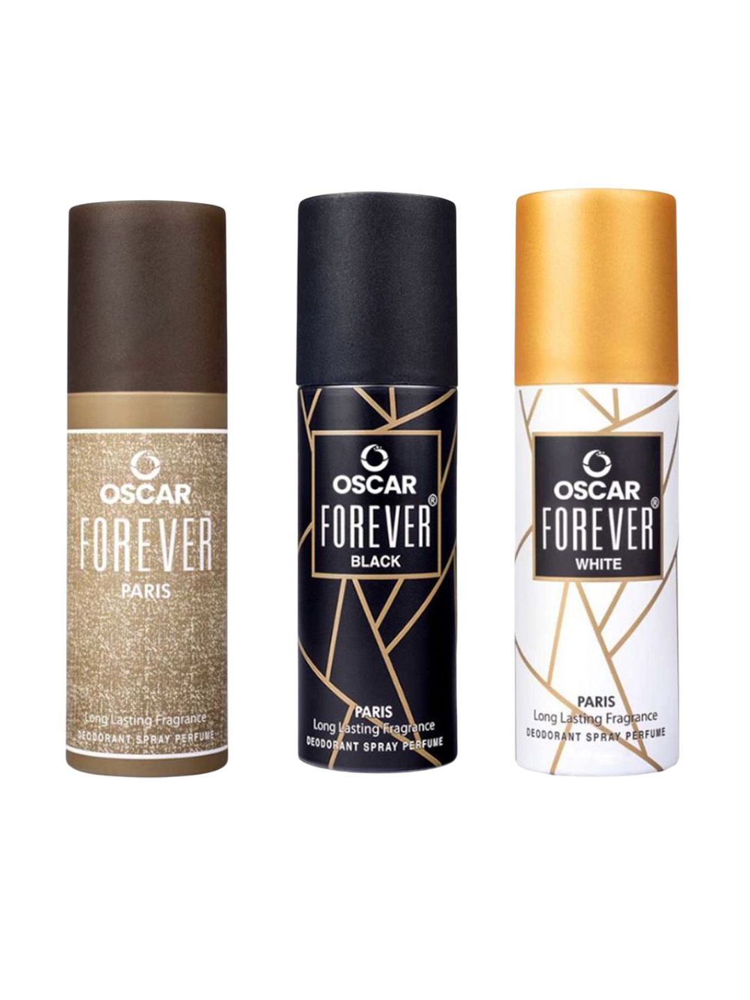 OSCAR Set Of 3 Forever Paris- Forever White & Forever Black Deodorant Spray- 40 ml Each-picture-15