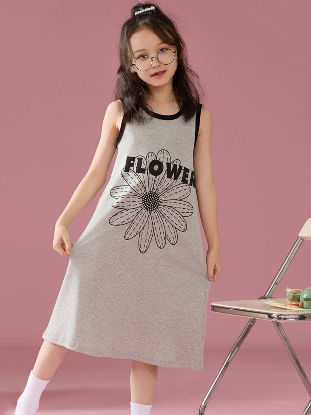 INCLUD Girls Printed Nightdress-picture-58