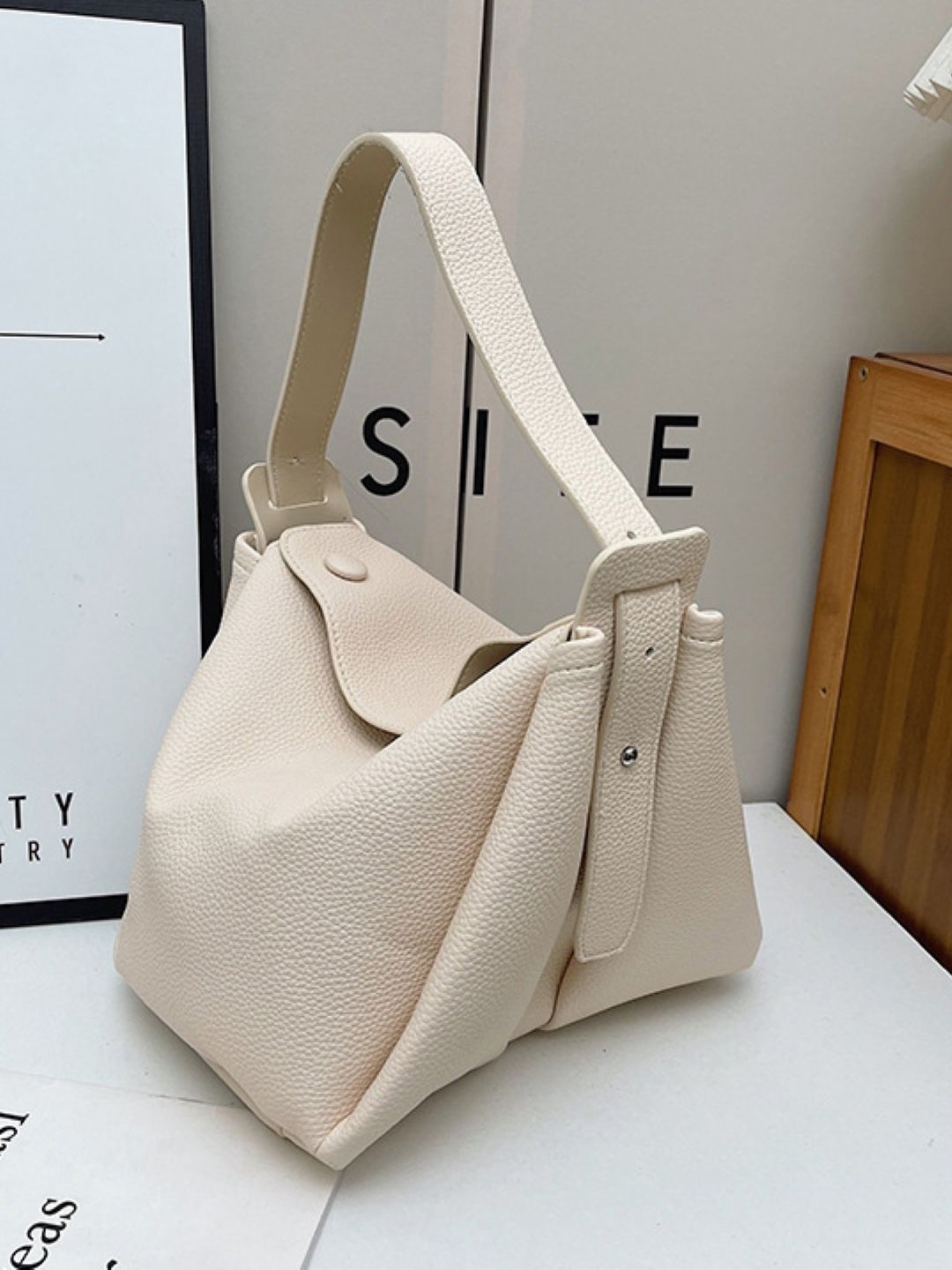 StyleCast Women Textured Structured Hobo Bag-picture-29
