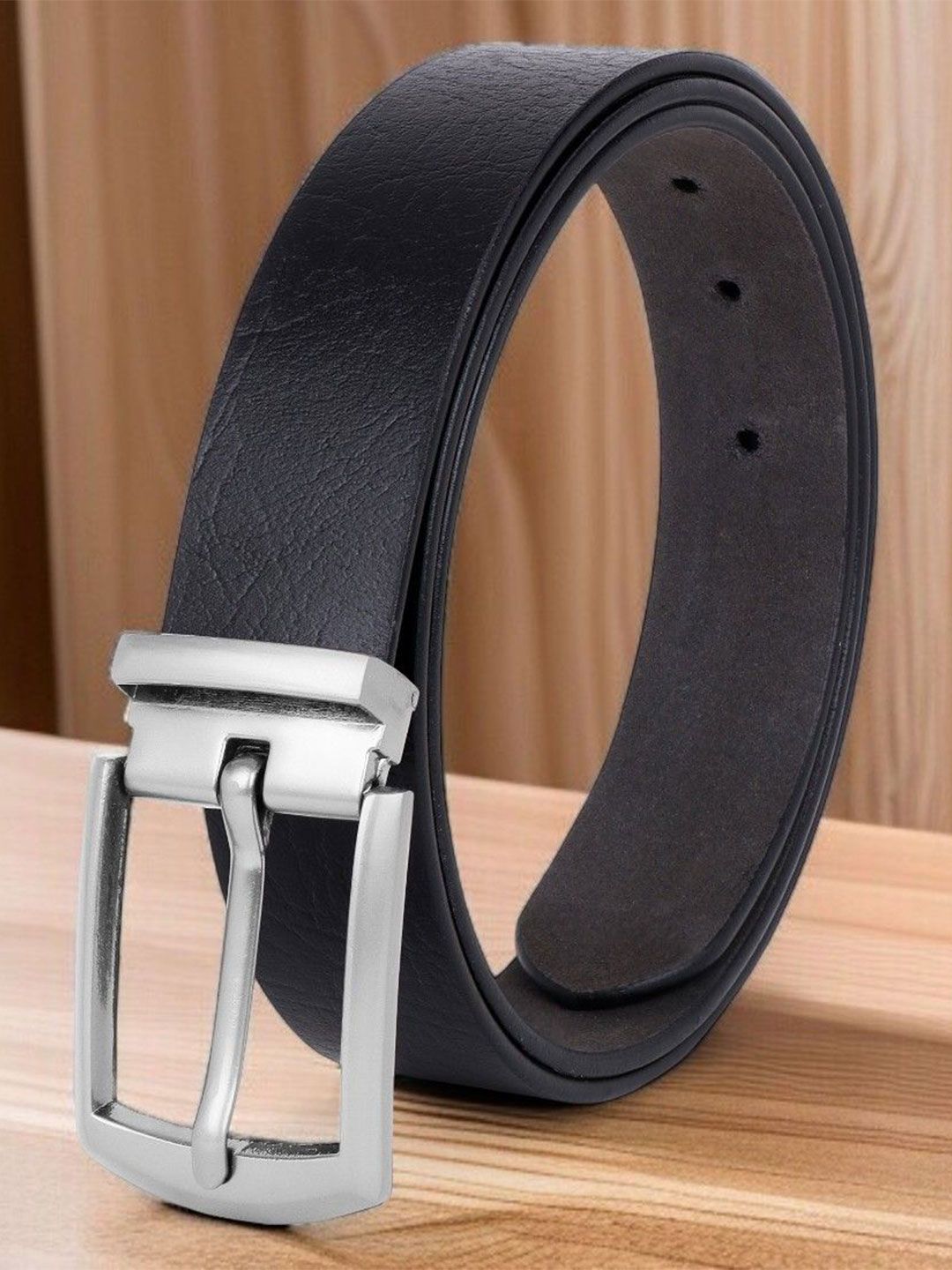 The Roadster Lifestyle Co. Men Leather Textured Formal Belt-picture-43