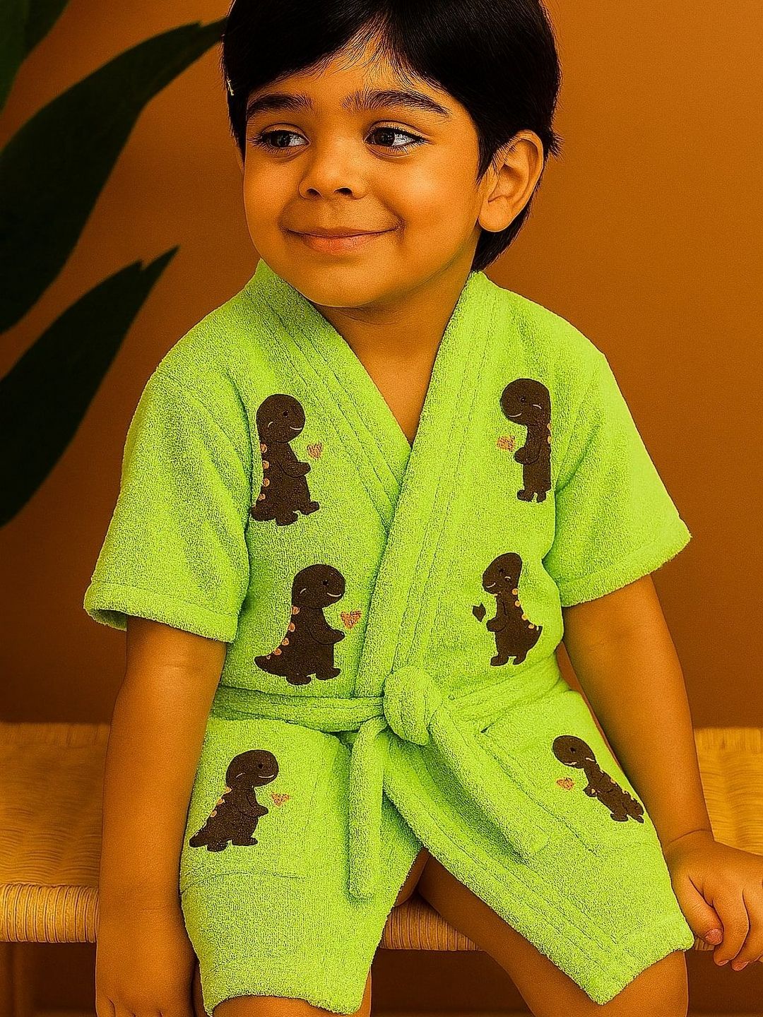 GAB Kids Printed Pure Cotton 500 GSM Bath Robe-image-31