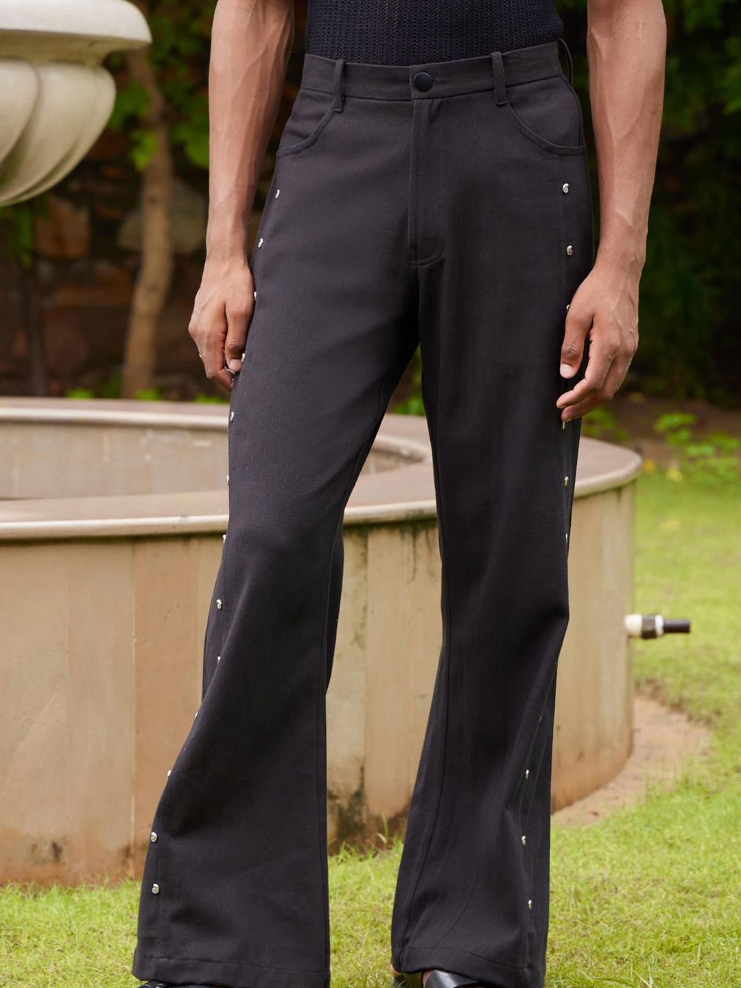 Triune Coastline Men Relaxed Mid Rise Bootcut Trousers-picture-49