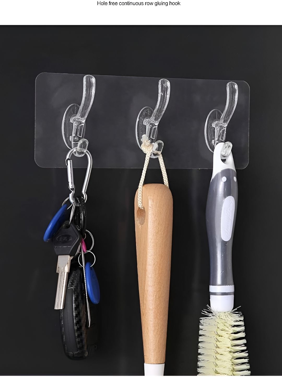 upkaranwale White Self Adhesive Wall Hooks-image-35