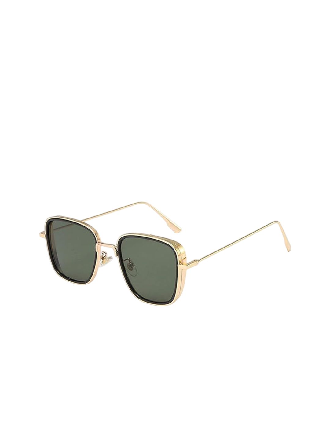 AUGEN Unisex Green Lens & Gold-Toned Square Sunglasses with-picture-18