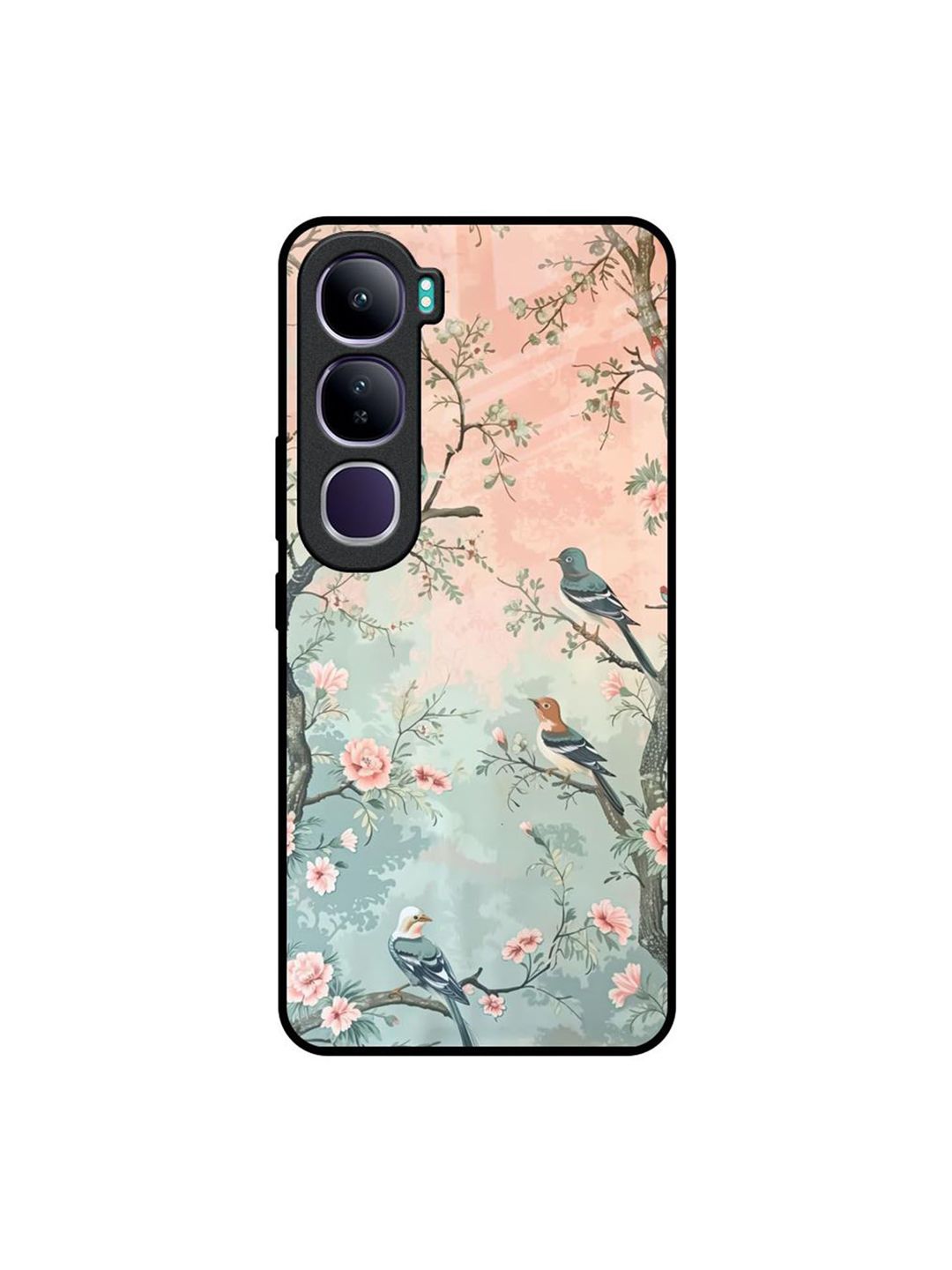 QRIOH Floral Printed Vivo Y300 5G Back Case Mobile Accessories-picture-12