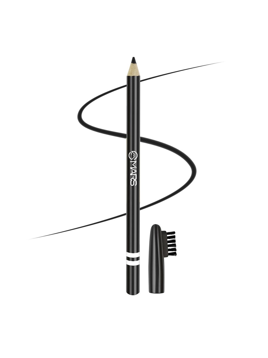 MARS Long Lasting & Smudge Proof Eyebrow Pencil with Spoolie -Black- 1.2g-picture-21