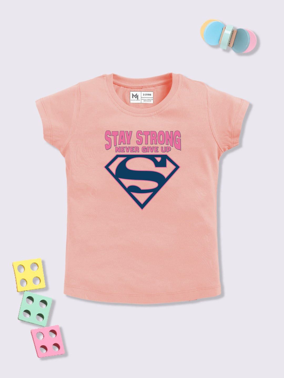 YK X Minute Mirth Infant Girls Supergirl Printed Pure Cotton T-shirt-picture-16