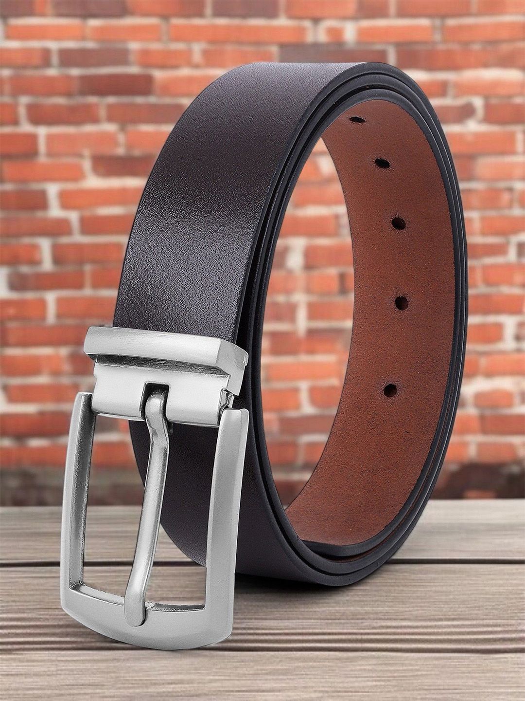 The Roadster Lifestyle Co . Men Textured Formal Belts-picture-51