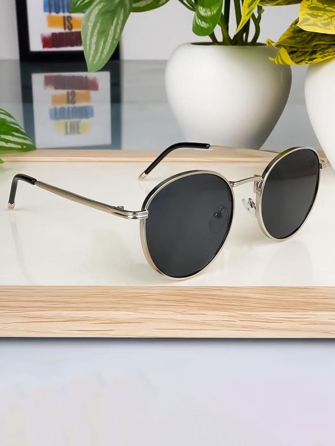 LEGEND EYEWEAR Unisex UV Protected Lens Round Sunglasses SGLH2SPFGDQZDJRG-picture-19