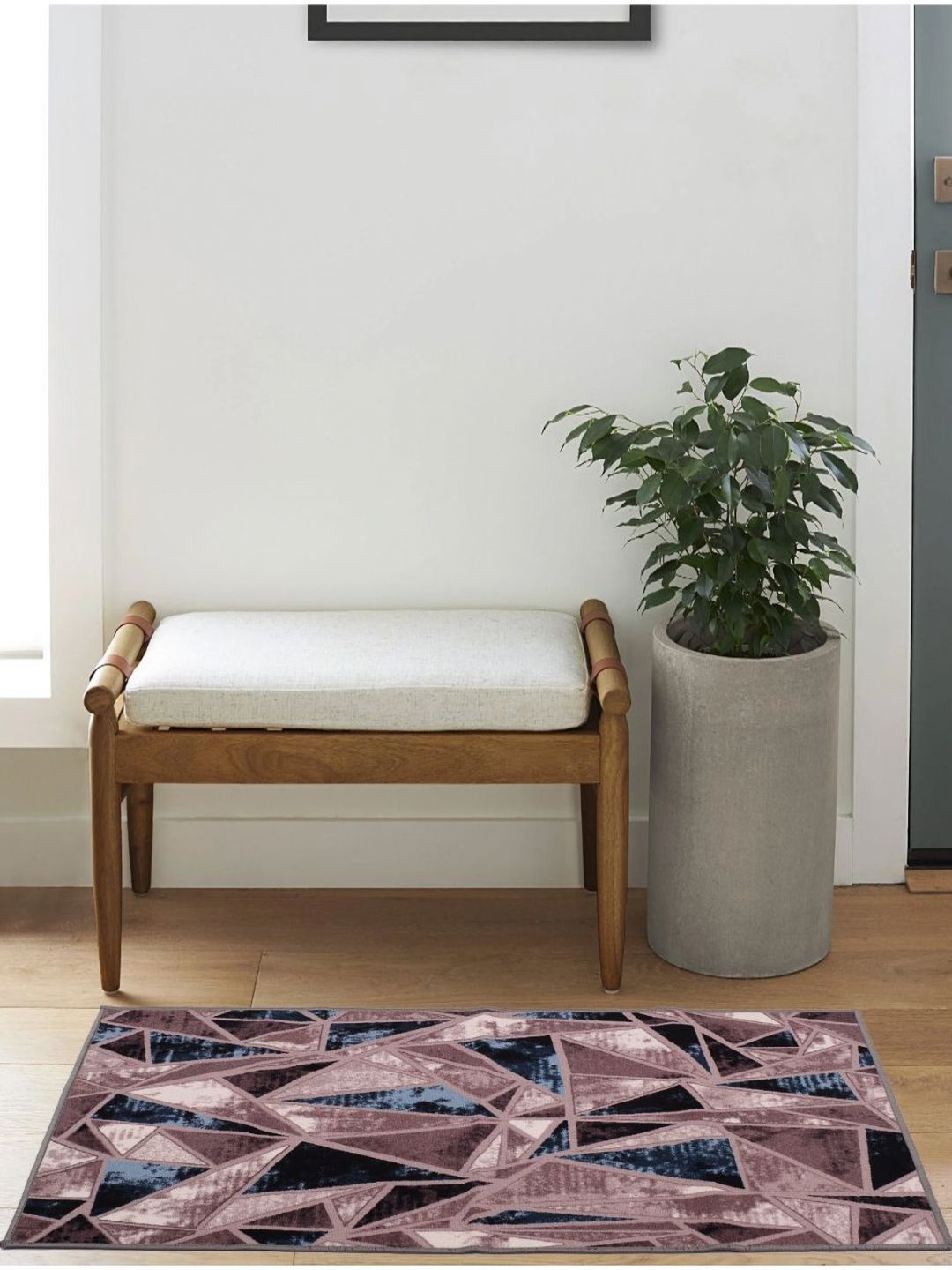 MODEFE Brown Abstract Anti-Skid Nylon Carpet-picture-32