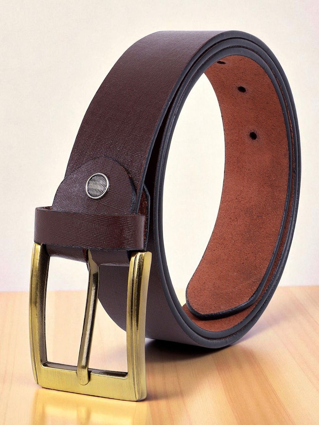 The Roadster Lifestyle Co. Men Leather Textured FormalBelts-picture-51