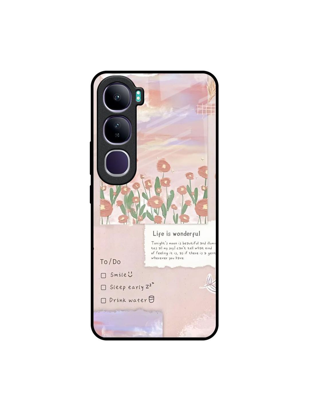 QRIOH Floral Printed Vivo Y300 5G Back Case Mobile Accessories-picture-23