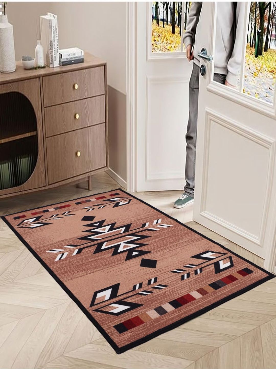 MODEFE Brown Traditional Anti-Skid Nylon Carpet-picture-16