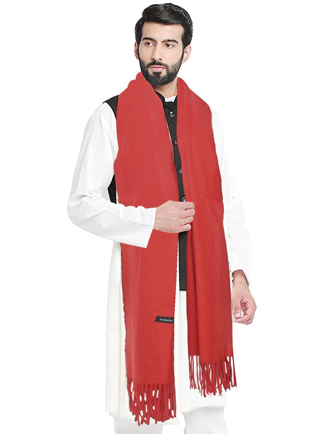 Manra Men Wool Stole With Tasselled-picture-11