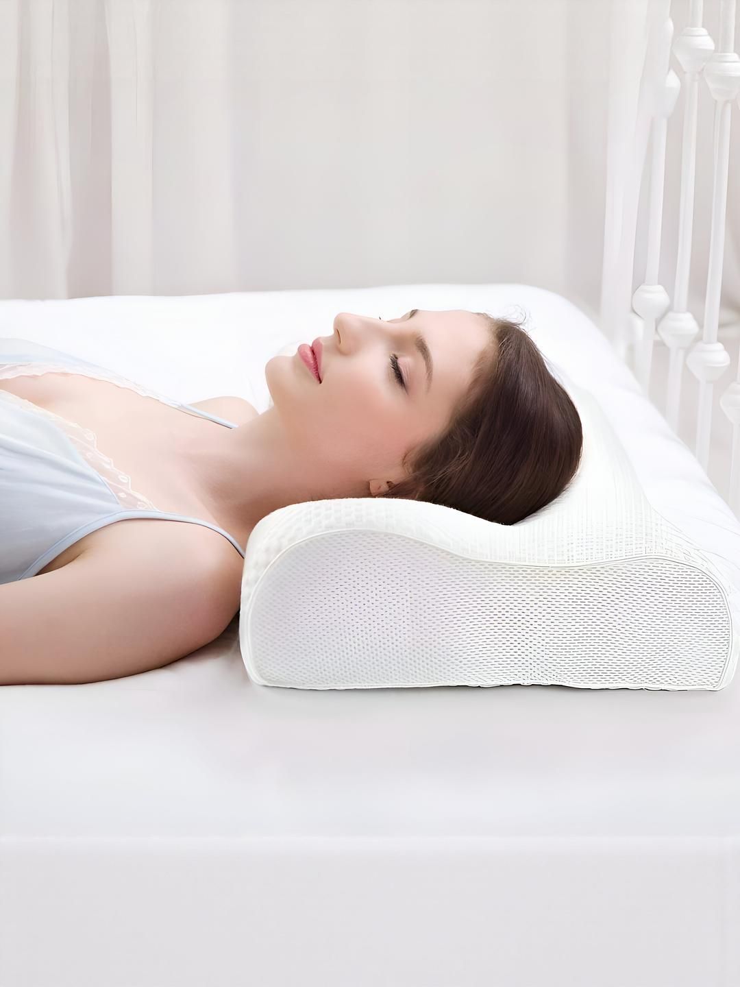 gk-jlpv Cervical Contour Memory Foam Orthopaedic Pilllow for Side, Stomach Sleepers & Anti-Snoring Relief-picture-27