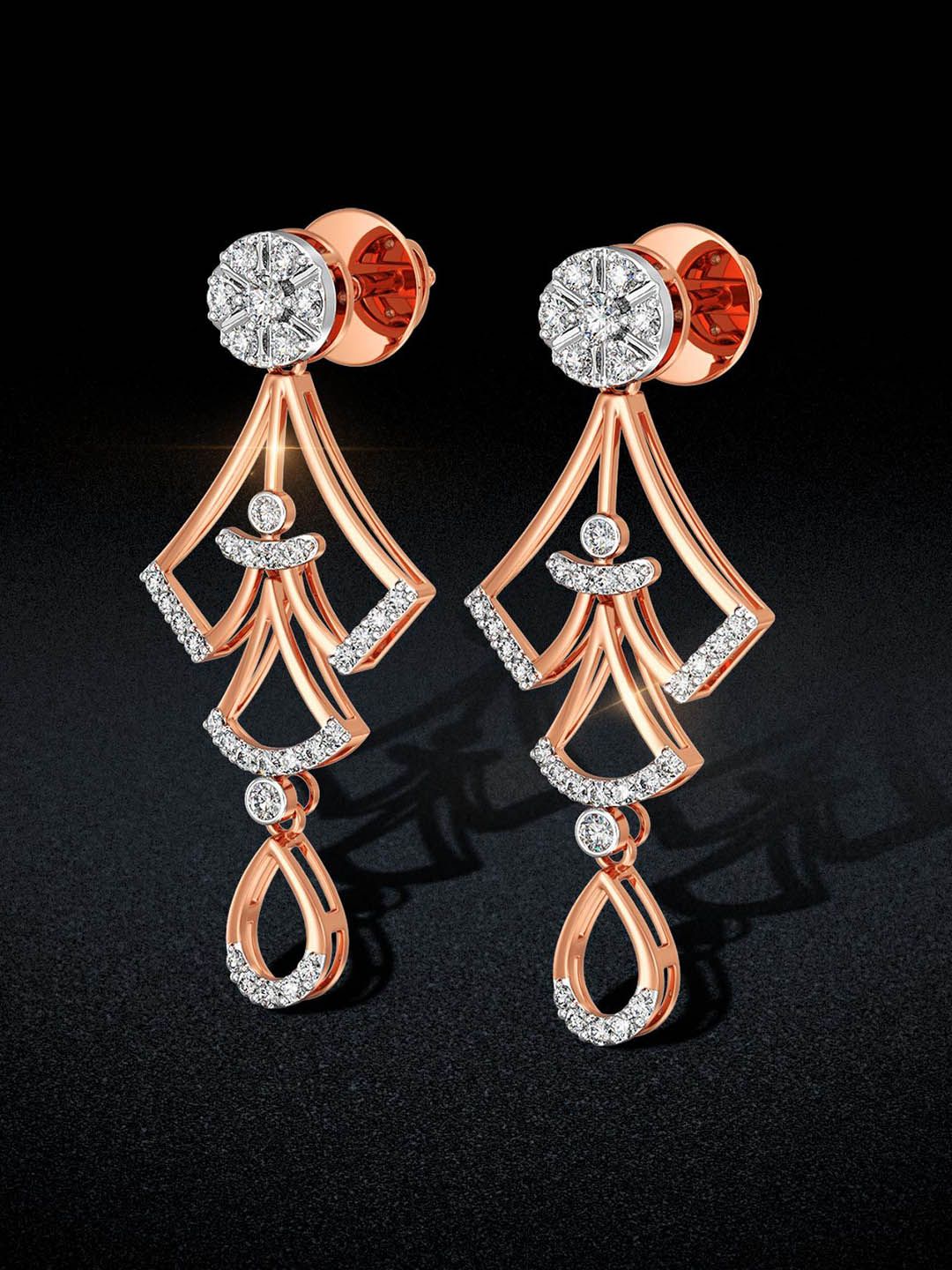 Joyalukkas Ethnic Blossom Diamond Earrings -5.32 gm-picture-37