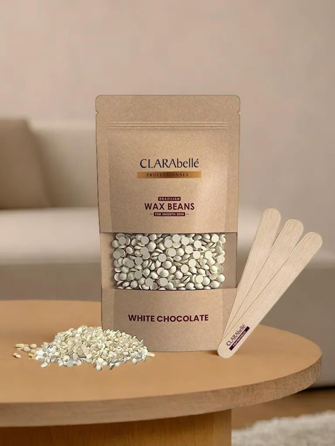 CLARABELLE PROFESSIONALS Hard Wax Beans For Hair Removal - 100 g - Chocolate-picture-24