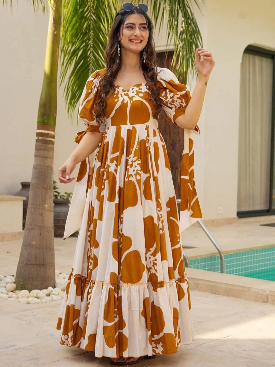 KALINI Floral Printed Maxi Dresses-image-41