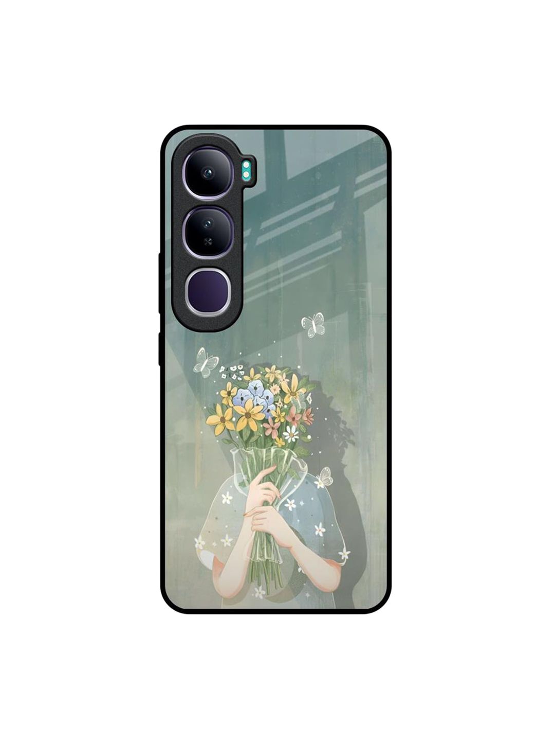 QRIOH Floral Printed Vivo Y300 5G Back Case Mobile Accessories-picture-21