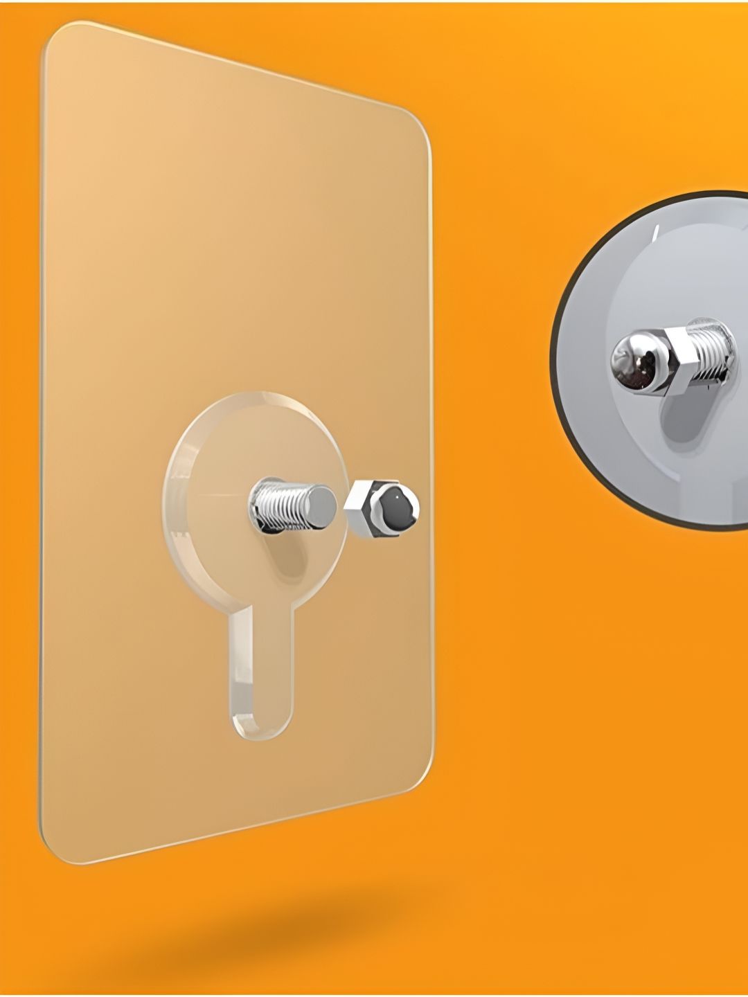 upkaranwale White Nail Free Adhesive Wall Hooks-image-41