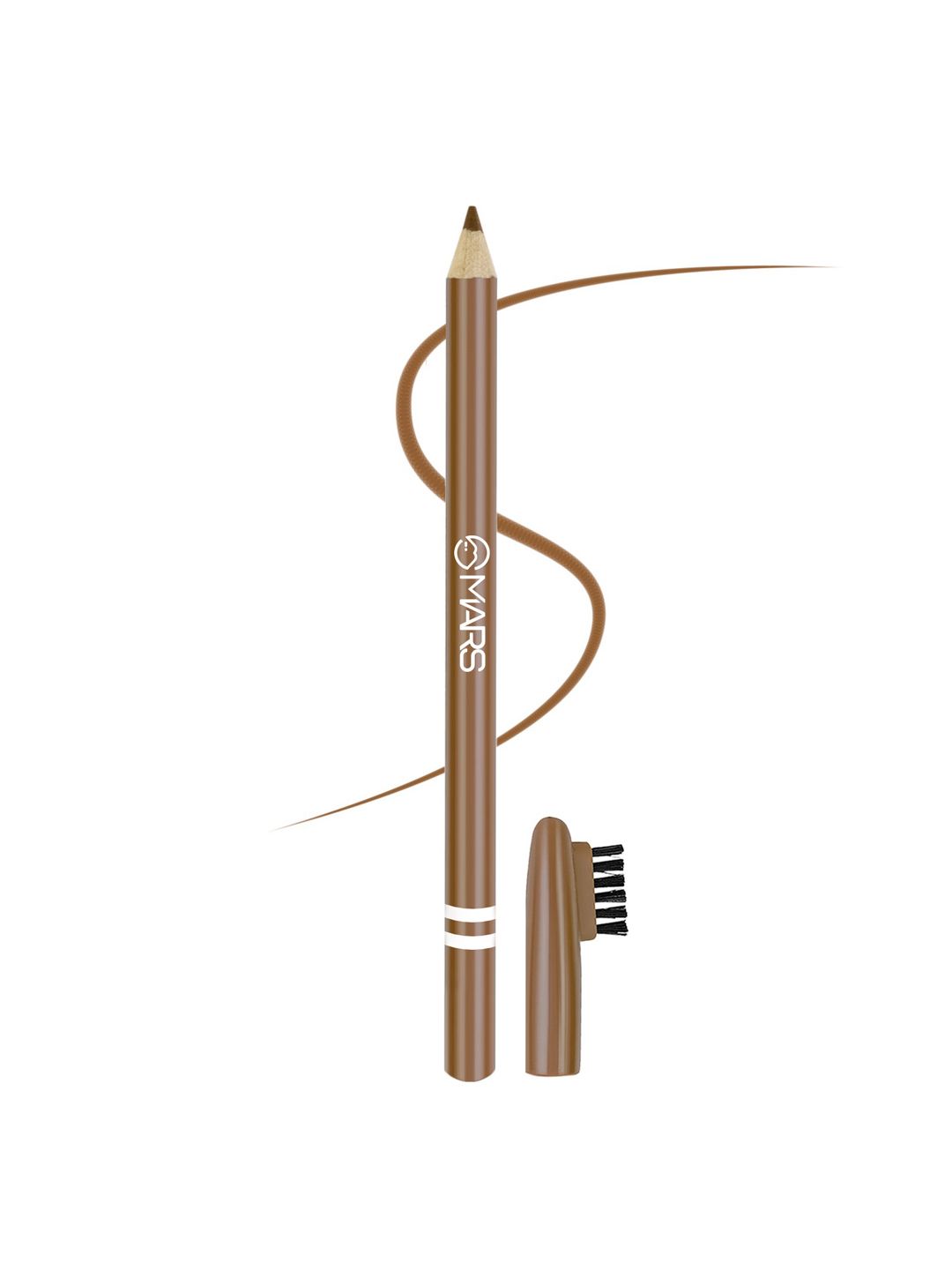 MARS Long Lasting & Smudge Proof Eyebrow Pencil with Spoolie -Natural Brown- 1.2g-picture-48