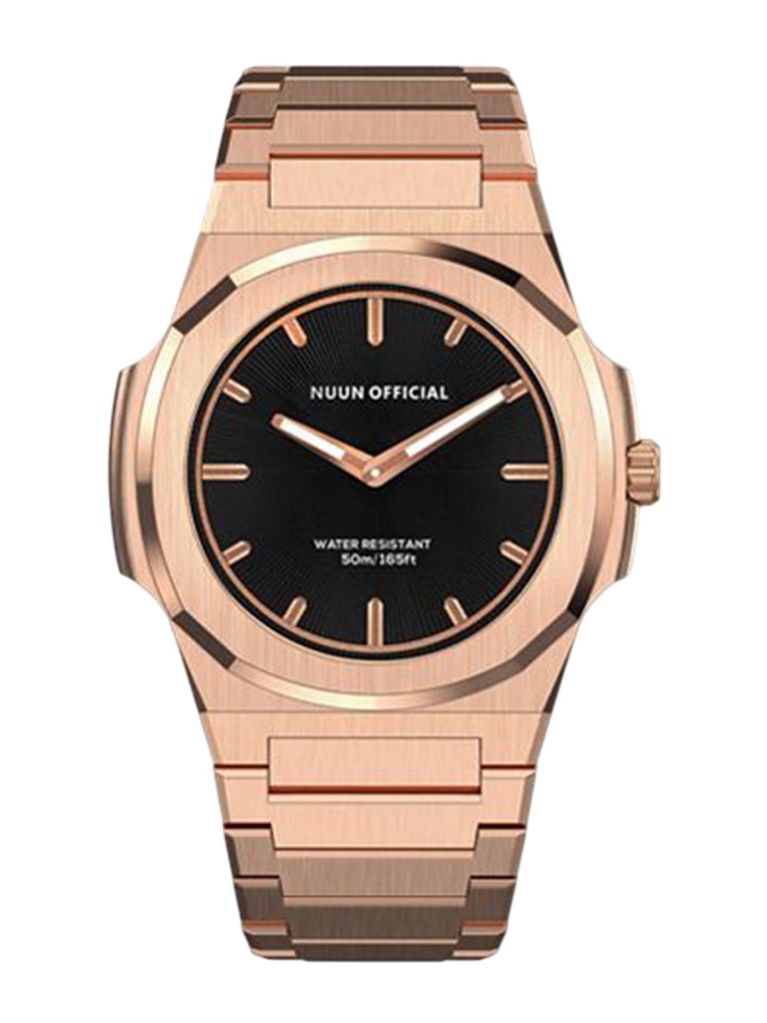 NUUN OFFICIAL Unisex Dial & Stainless Steel Straps Analogue Watch MS Rosegold 38mm-image-20