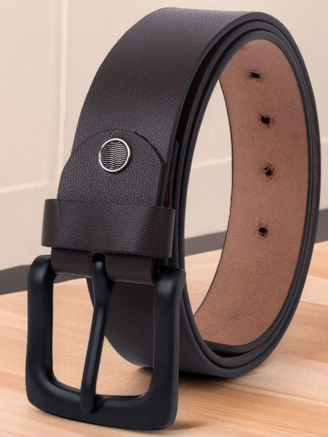 The Roadster Lifestyle Co. Men Leather Textured FormalBelts-picture-10