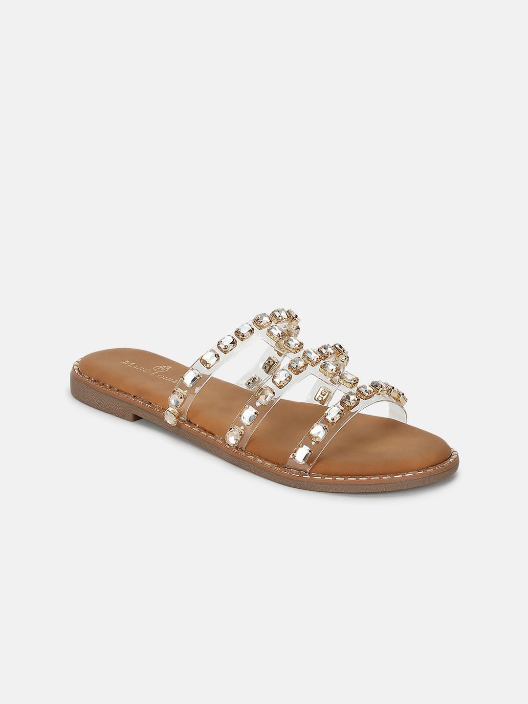 Marc Loire Women Embellished Ethnic Open Toe Flats-picture-6