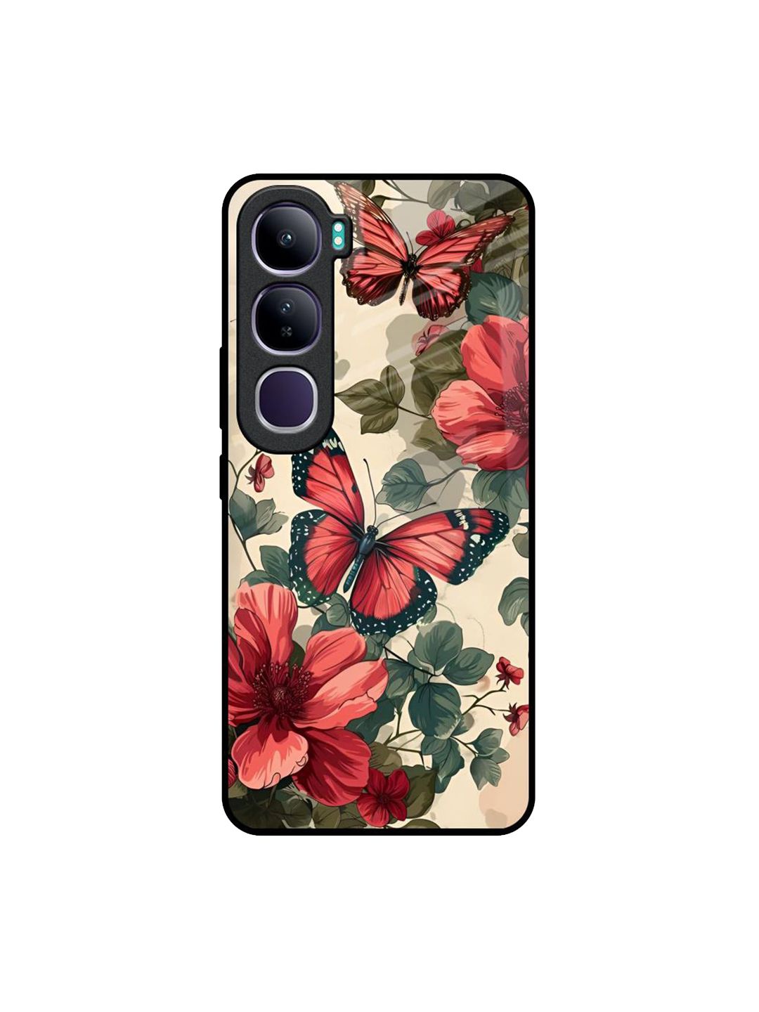 QRIOH Floral Printed Vivo Y300 5G Back Case Mobile Accessories-picture-20