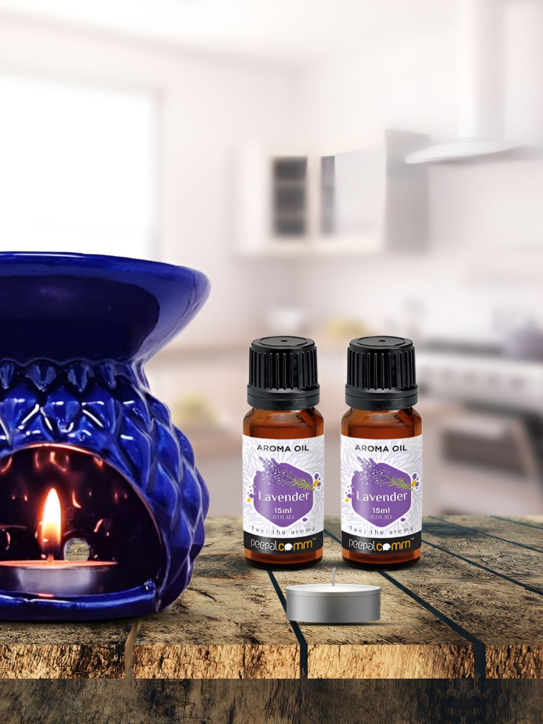 PEEPALCOMM 3-Pcs Blue Aroma Oil Diffuser With Scented Oils (15ml)-picture-39