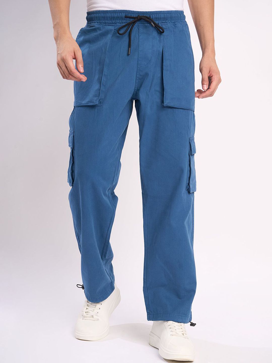 Bene Kleed Men Relaxed Fit Pure Cotton Cargos Trousers-picture-38