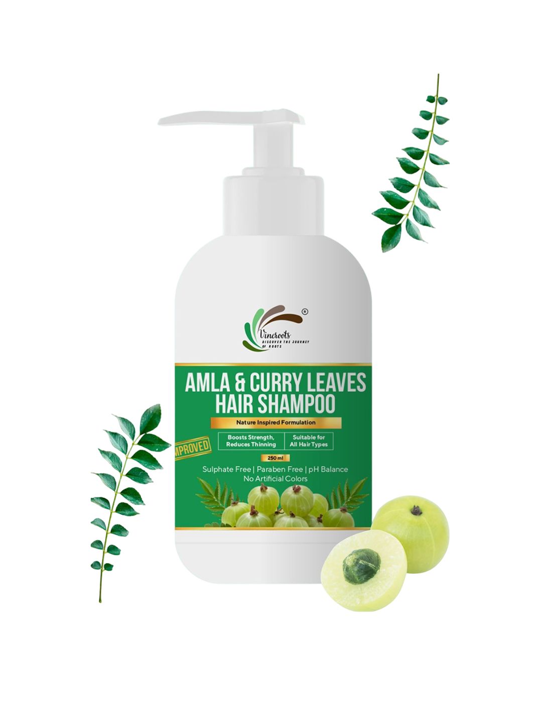 Vineroots Amla & Curry Leaves Hair Shampoo - 250 ml-image-4
