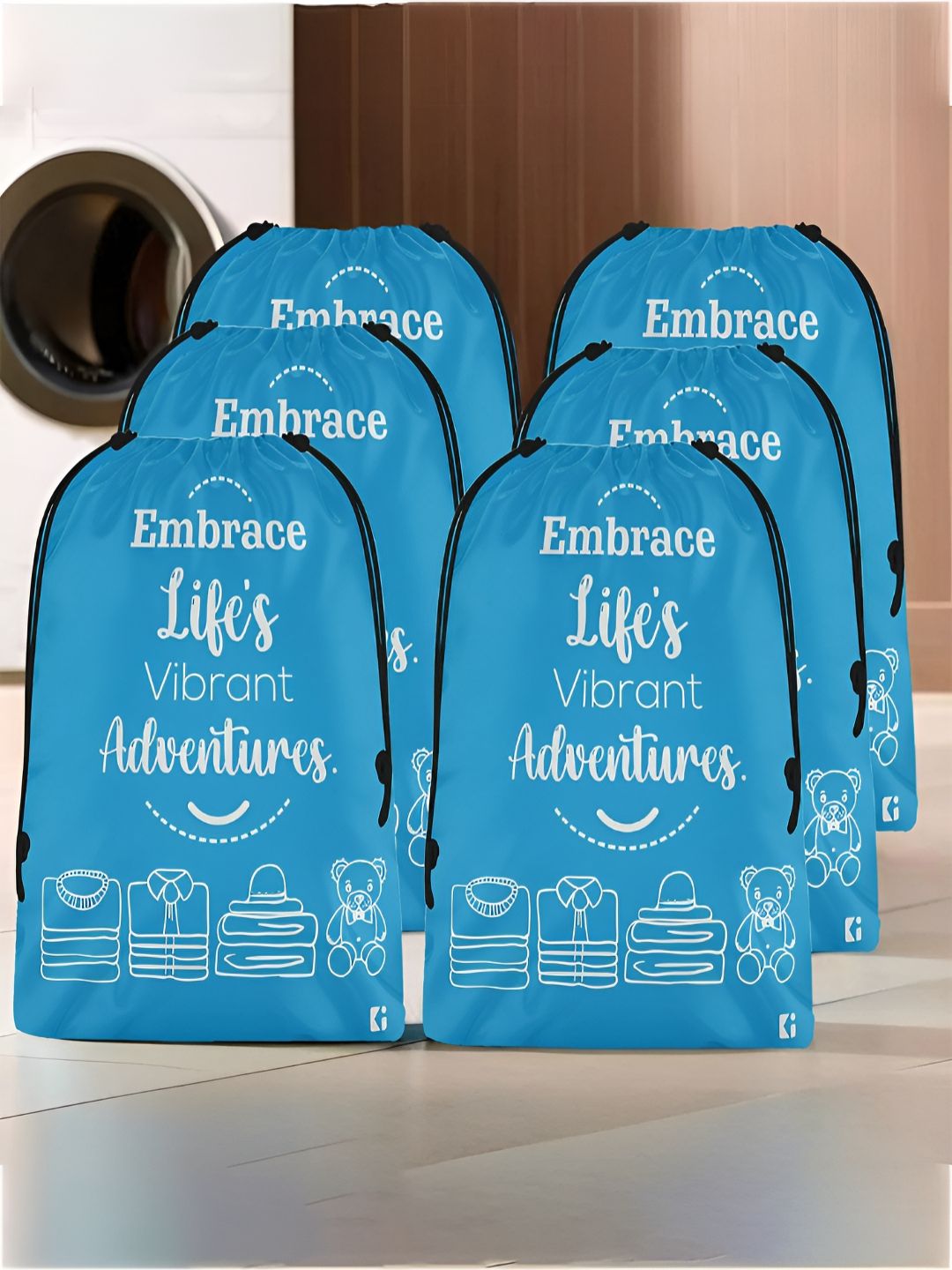 Aura Blue Set of 6 Water Resistant Multi-Utility Organisers-picture-22