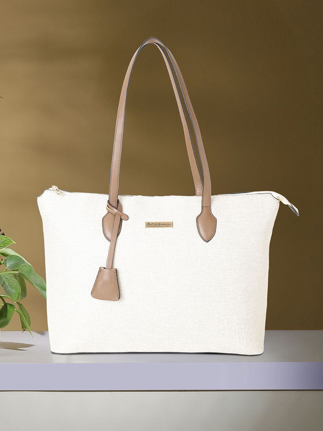 Mast & Harbour Women Textured Structured Tote Bag-picture-30