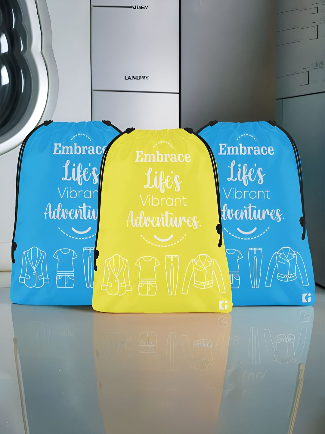 Aura Yellow Set of 3 Water Resistant Multi-Utility Organisers-picture-17