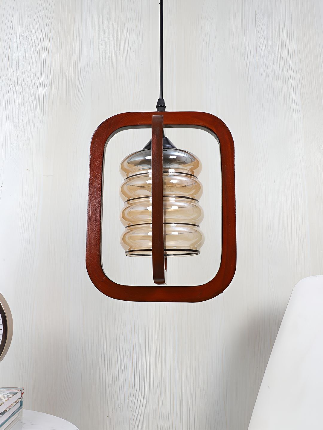 MFD HOME FURNISHING Brown & White Quirky Ceiling Lamp-picture-26