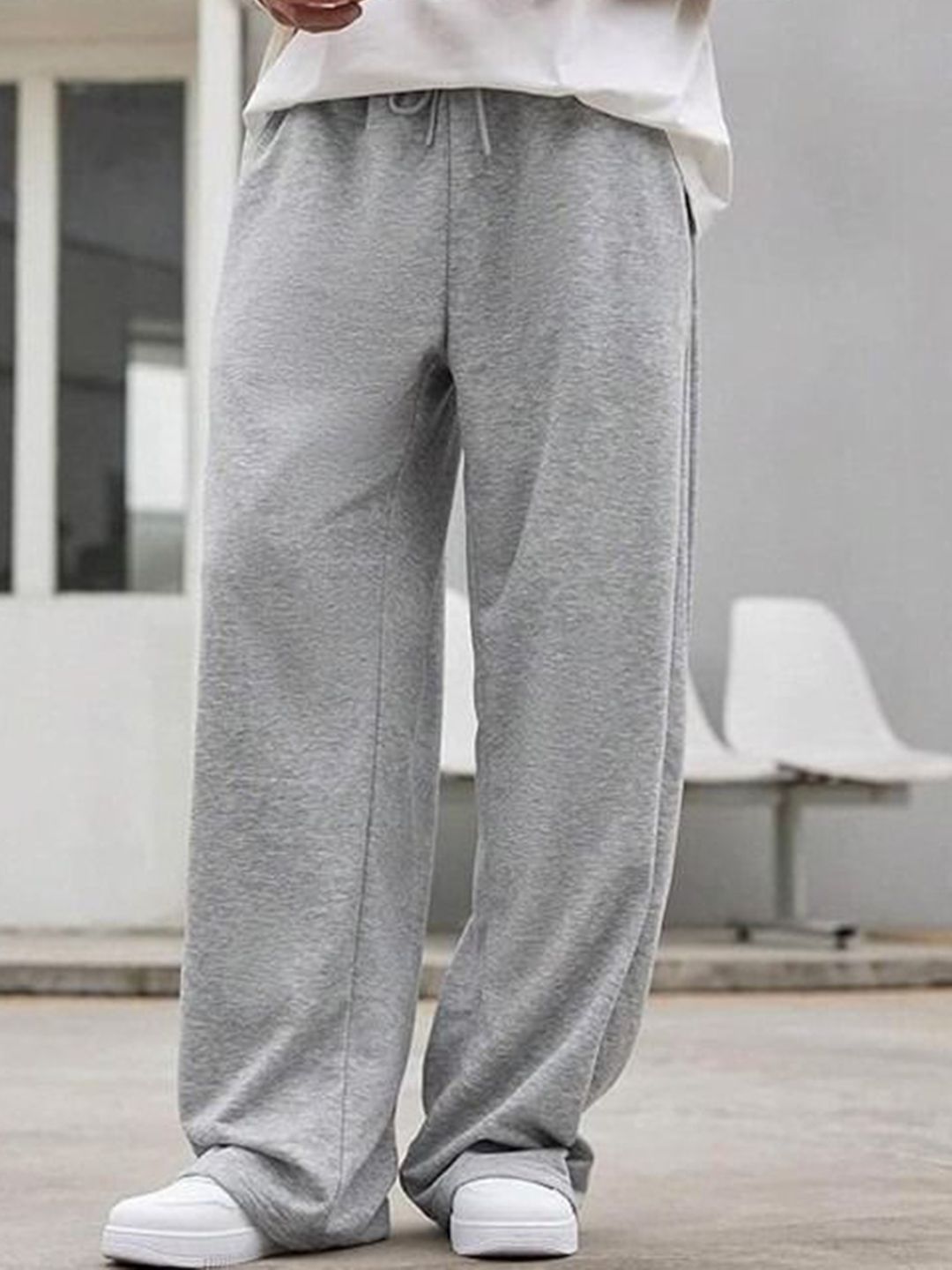 YOU FOREVER Men Cotton Baggy-Fit Mid Rise Track Pant-image-25