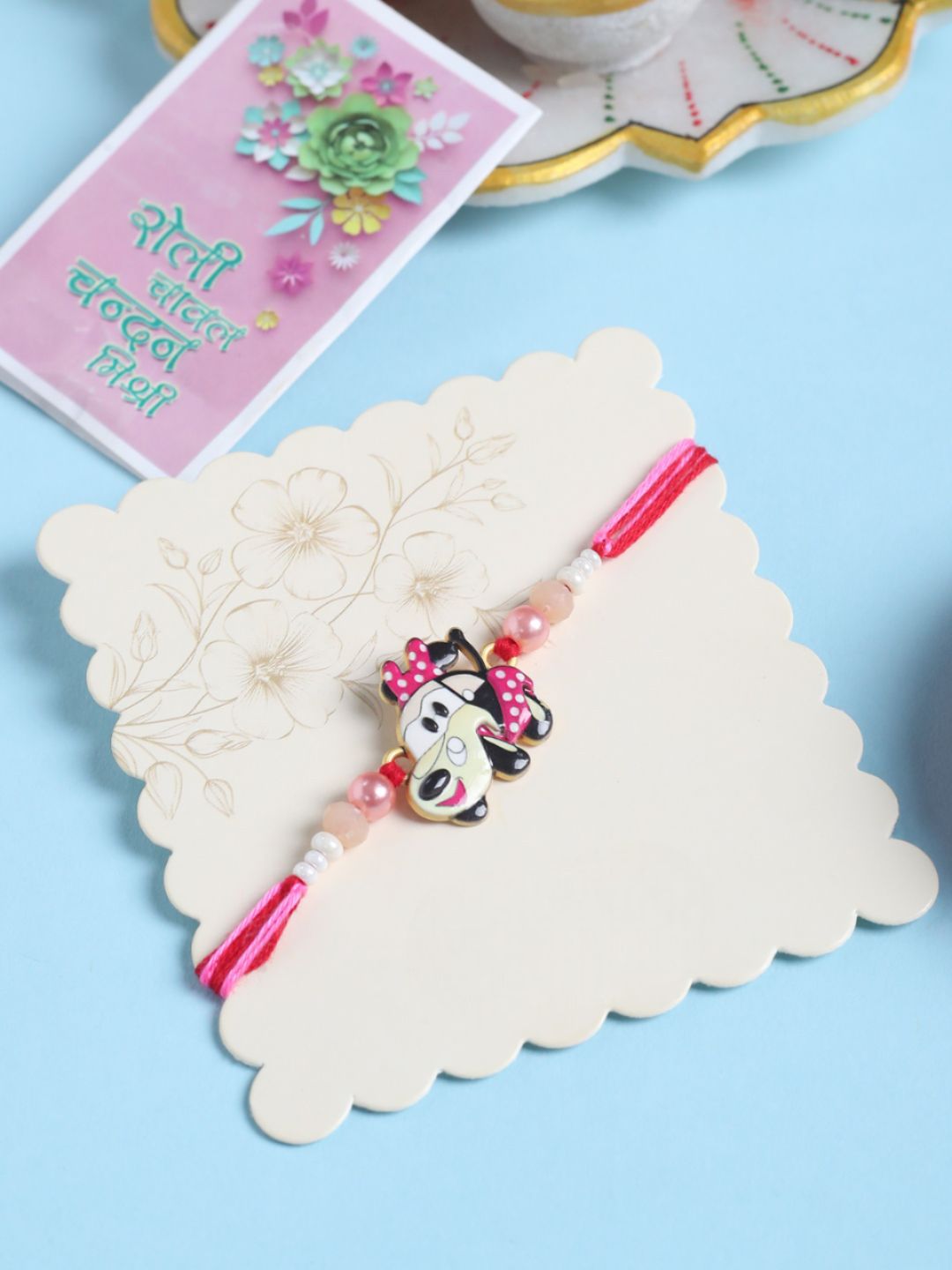 Sangria Kids Cartoon Character Thread Rakhi With Roli Chawal Chandan-picture-15