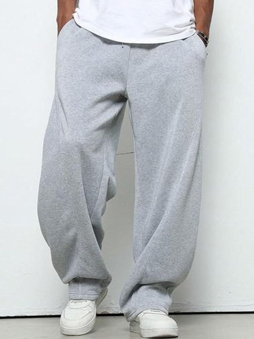 YOU FOREVER Men Cotton Baggy Mid Rise Track Pant-image-17