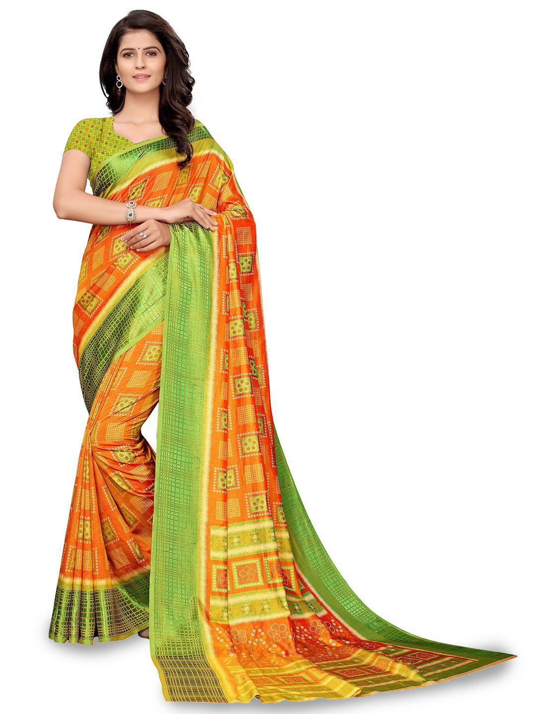 KALINI Ethnic Motifs Printed Saree-image-6
